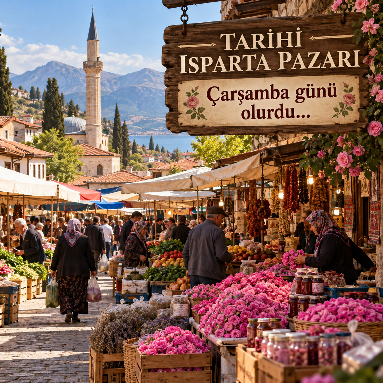 Isparta'nın Pazarı Çarşamba Günü Olurdu