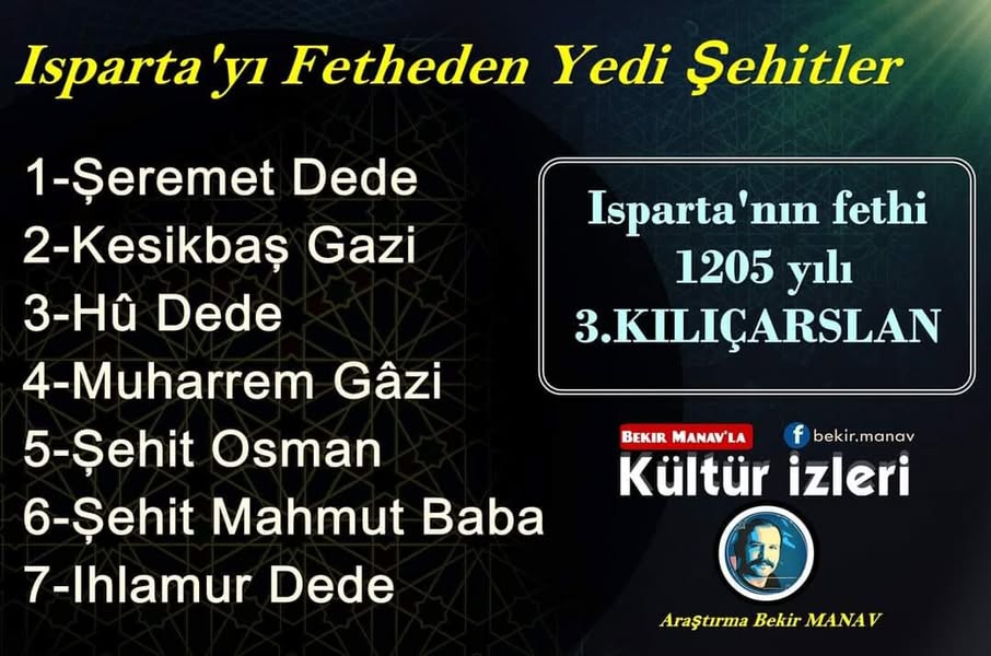 Isparta’yı fetheden Yedi Şehitler